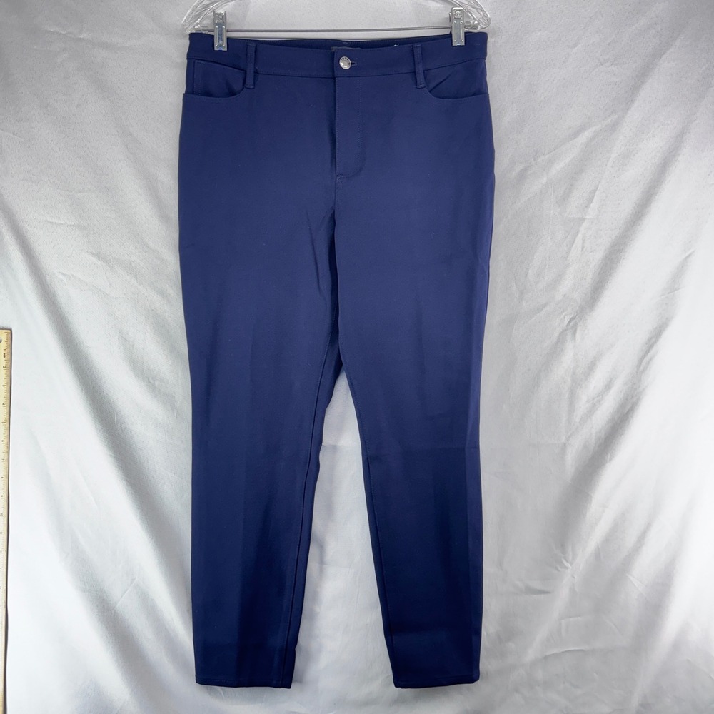 Talbots Soho 5-Pocket Jegging Womens 10P Navy Blue Stretch Petite Slim Preppy